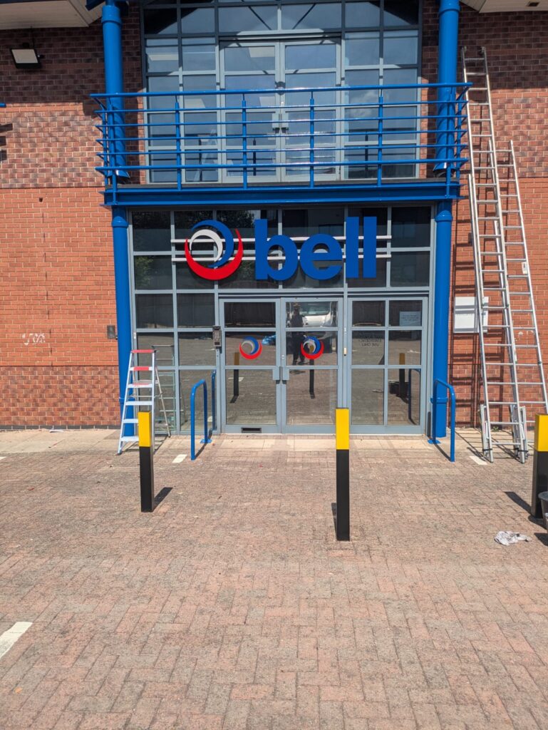 Outdoor Signage and Wide Format Printing in Nottingham for Bell, 2025