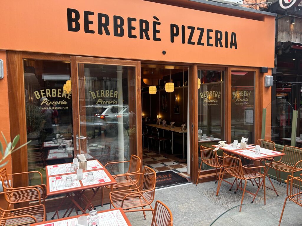 Outdoor Signage in London for Berberè Pizzeria 2025