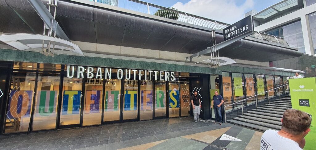 Signage in Rotterdam for Urban Outfitters, 2021