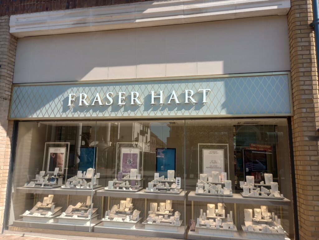 Signage in Colchester for Fraser Hart, 2023