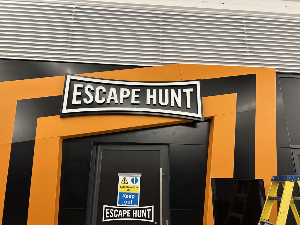 Signage in Sheffield for Escape Hunt UK | 2025
