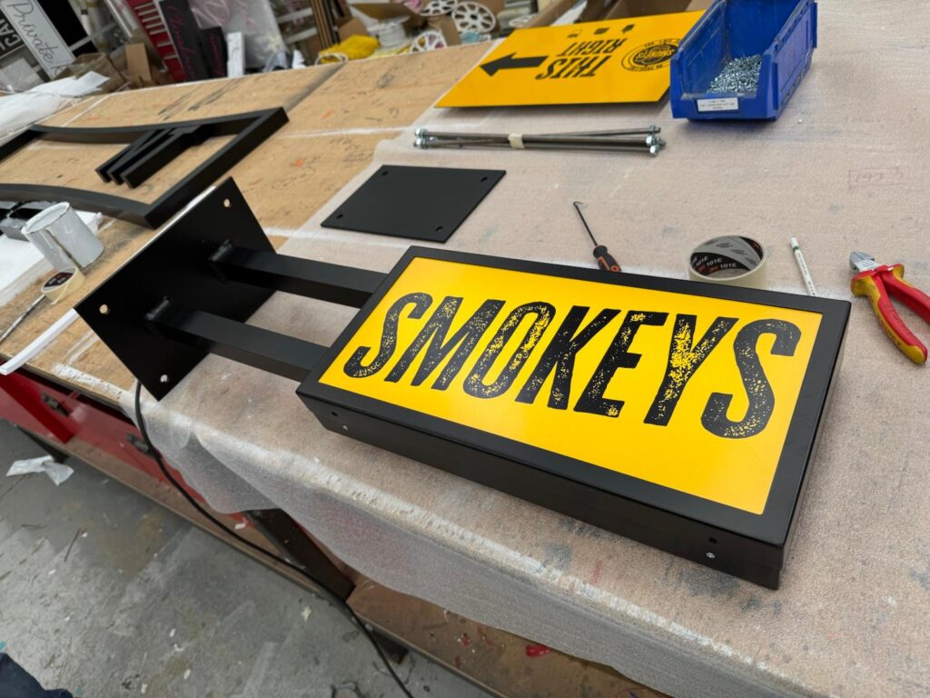 Signage for Smokeys Northampton, 2026
