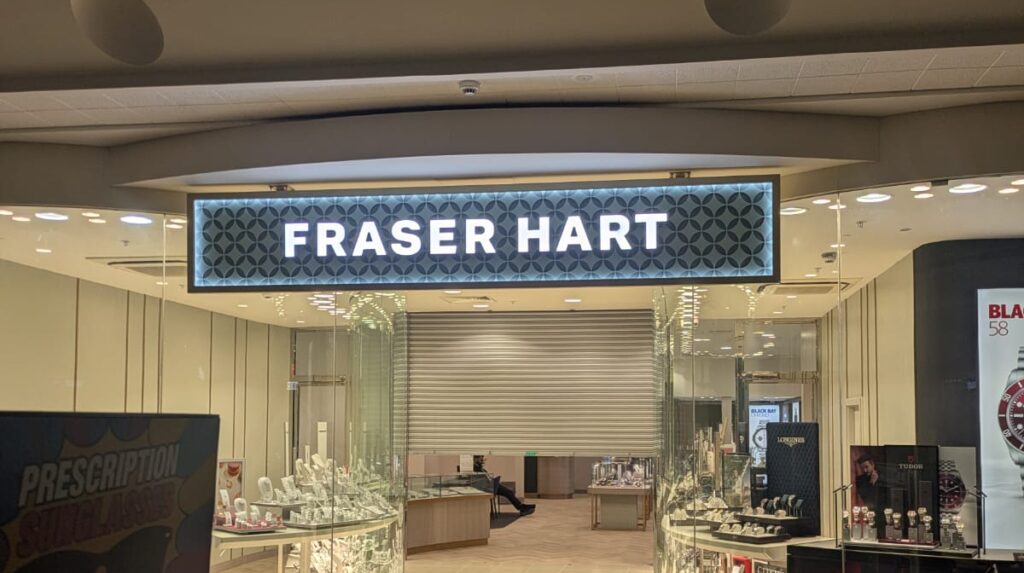 Signage in Bristol for Fraser Hart at Cribbs Causeway | 2026