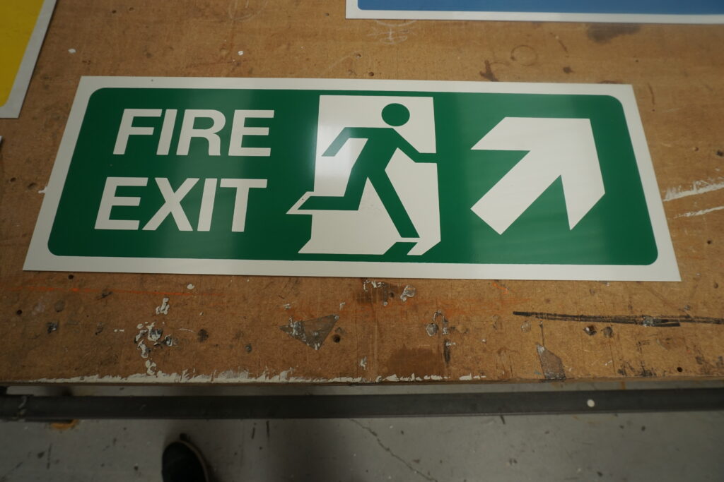 health and safety signage