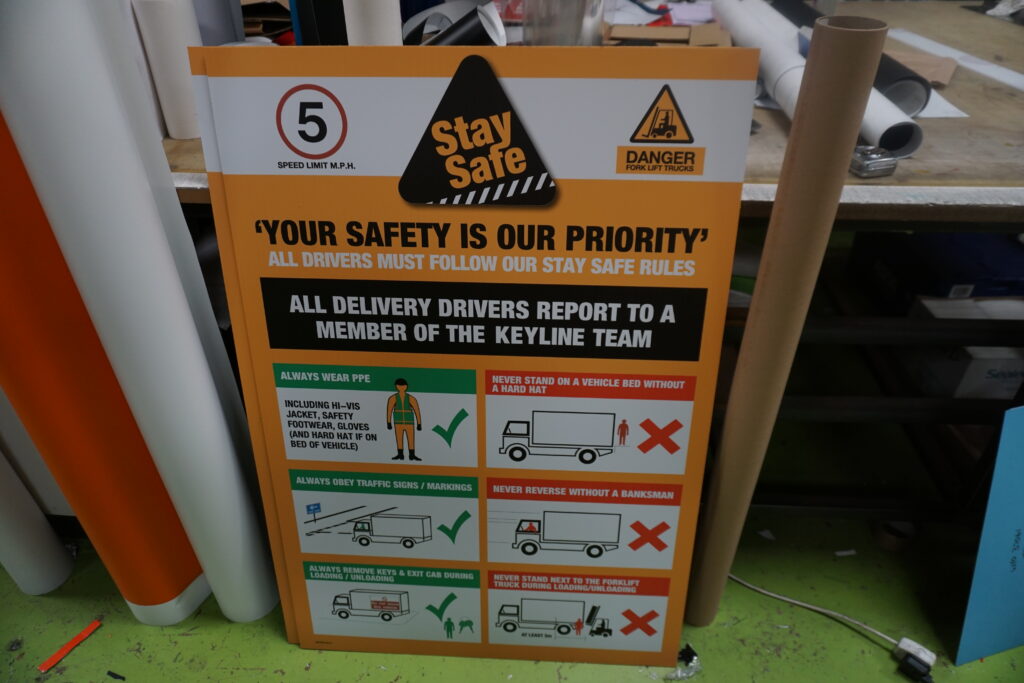 health and safety signage